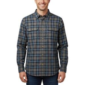 Alesbury Long Sleeve Gray Blue Button Up Shirt Men’s Cotton NWT Size Medium